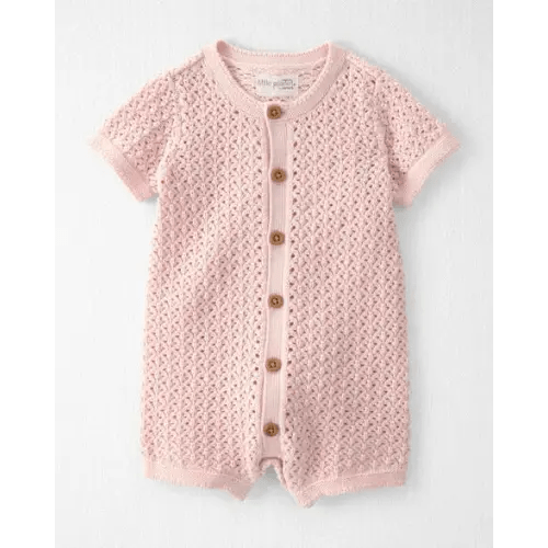 Baby Girl Organic Cotton Sweater Knit Romper - Little Planet | Carter's