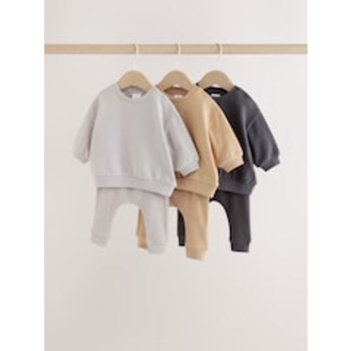 Buy Charcoal Grey/Neutral Sweatshirt and Leggings Baby Set 6 Piece (0mths-3yrs) from Next USA