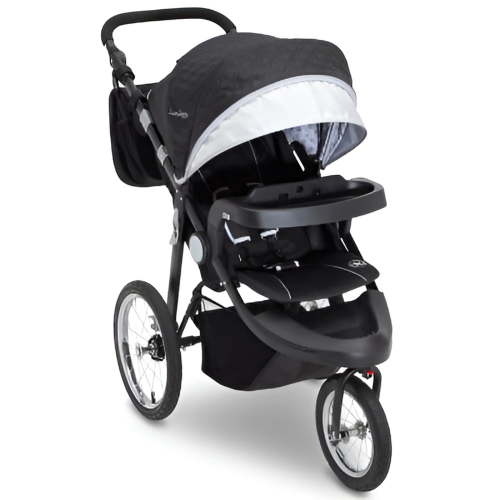 Delta Children Jeep Cross-Country Sport+ Stroller, Newborn to Toddler - Charcoal Galaxy