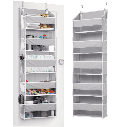 5 tier over the door organizer，behind door organizer，no drill door hanging storage for Bedroom Dorm Wardrobe Home Travel