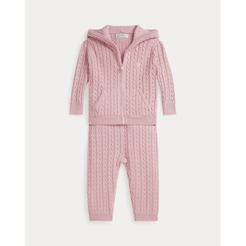 Mini-Cable Full-Zip Hoodie & Pant Set (12 Months)