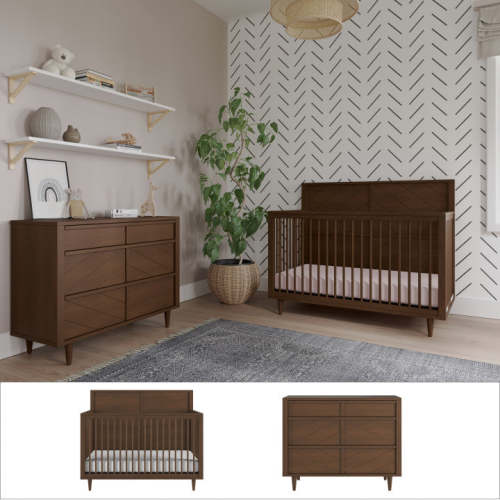 Surrey Hill 2-Piece Nursery Set with Crib and Dresser