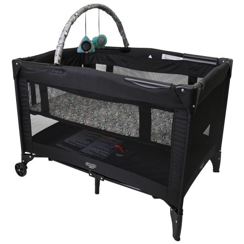 Cosco Funsport Deluxe Playard, Pack for travel, Bassinet mode, Portable Indoor & Outdoor Use/ Play, Compact Fold, Lightweight, Travel Bag Included - Etched Arrows