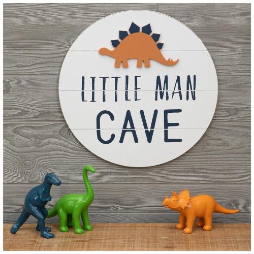 Dino Little Man Cave Wood Wall Decor