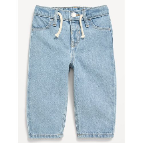 Drawstring Barrel-Leg Jeans for Baby