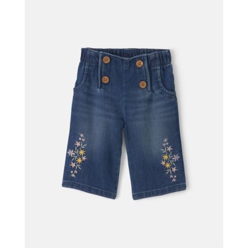 Baby Girl Floral Denim Jeans - Medium Wash - OshKosh B'gosh | Carter's