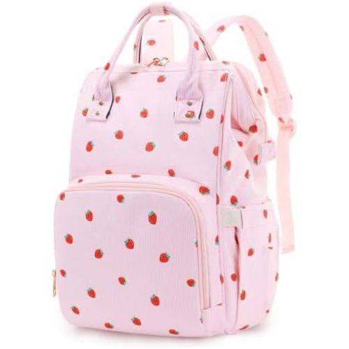 Baby Diaper Bag Backpack for Mom, Large Capacity Travel Nappy Bag for Boys & Girls with Stroller Straps