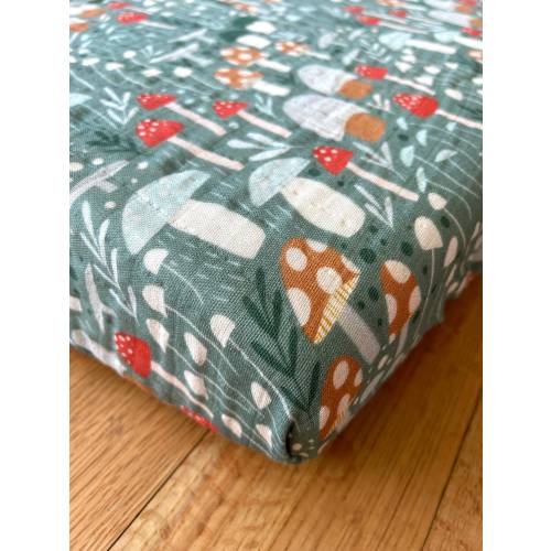 Organic Muslin Baby Bedding: Crib Sheets, Swaddles, Changing Pad Covers & Burp Cloths for Nursery