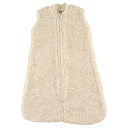 Hudson Baby Infant Plush Sleeping Bag, Sack, Blanket, Cream Faux Shearling, 12-18M
