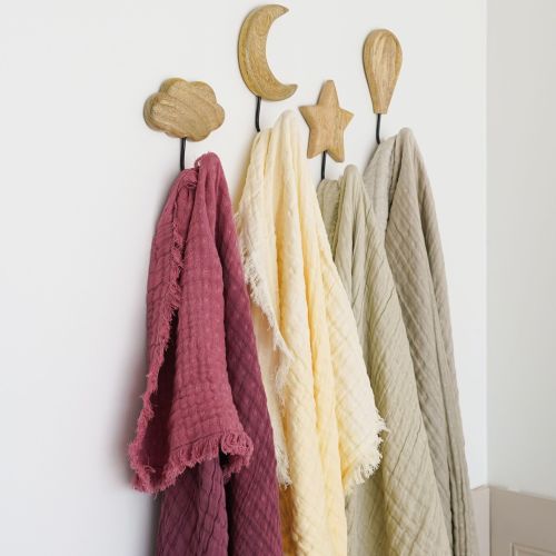 Multi-Layer Baby Muslin Blanket - Sage Green | Crane Baby