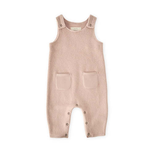 Teddy Fleece Overall - Rose Pink
