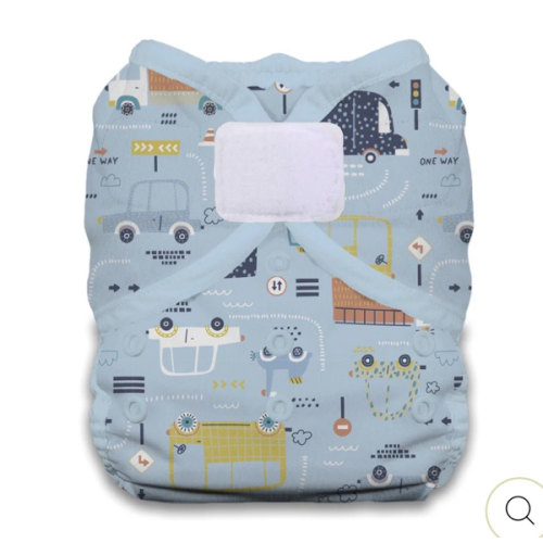 Thirsties Duo Wrap - Hook and Loop Size 2 Traffic Jam