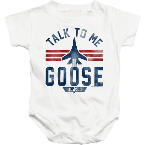 Popfunk Top Gun Talk To Me Goose Unisex Infant Snap Suit for Baby