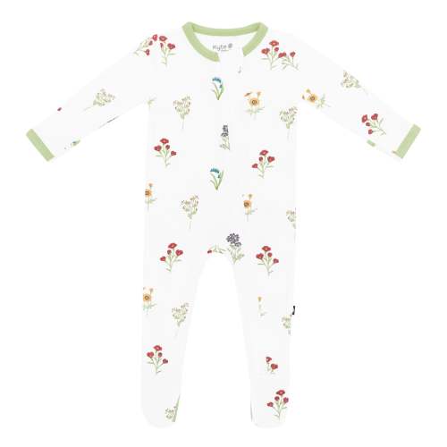Kyte Baby - Zippered Footie in Wildflower