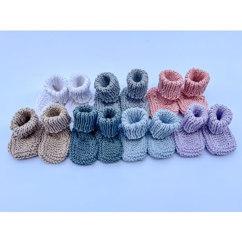 Organic cotton baby booties