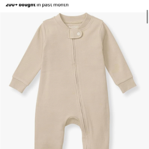 Burt's Bees Baby Boys Sleep and Play PJs, 100% Organic Cotton One-Piece Zip Front Romper Jumpsuit Pajamas