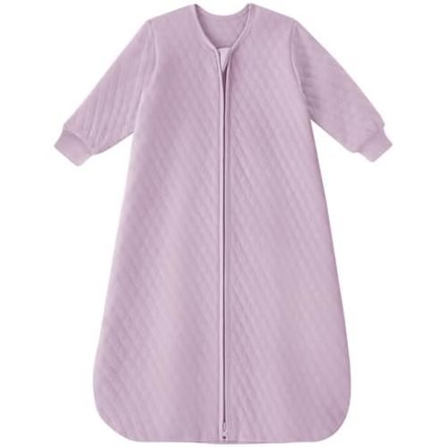 Yoofoss Long Sleeve Sleep Sack 6-12 Months,1.0 TOG Baby Wearable Blanket