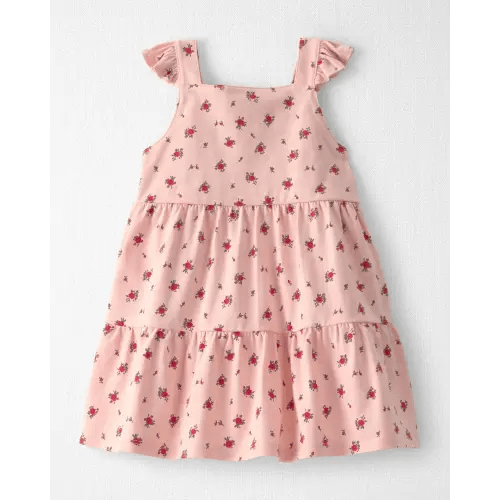 Baby Girl Organic Cotton Tiered Dress in Blush Floral Print - Little Planet | Carter's