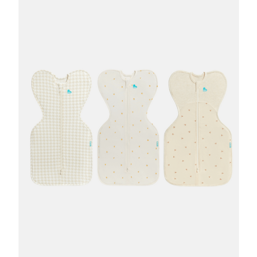 Swaddle Up Starter Bundle | 1.0 | 1.5 TOG | Houndstooth | Cream Lemons | Oatmeal Twigs
