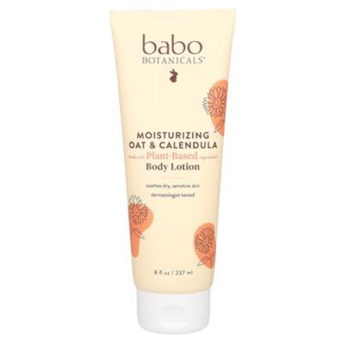 Babo Botanicals Moisturizing Body Lotion, Oat & Calendula, 8 fl oz 237 ml