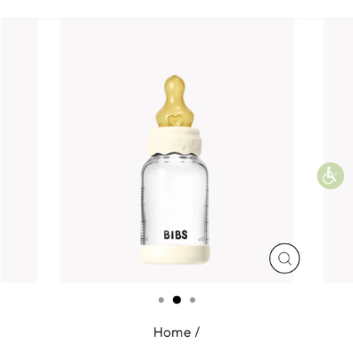 BIBS - Baby Glass Bottle Boheme Set 4oz Latex