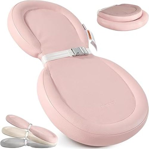 Mamatepe Baby Changing Pad, Soft, Foldable Leather Diaper Changing Pad, Waterproof & Non-Slip Wipeable, for Infant Newborn, Small 24"X16", Pink