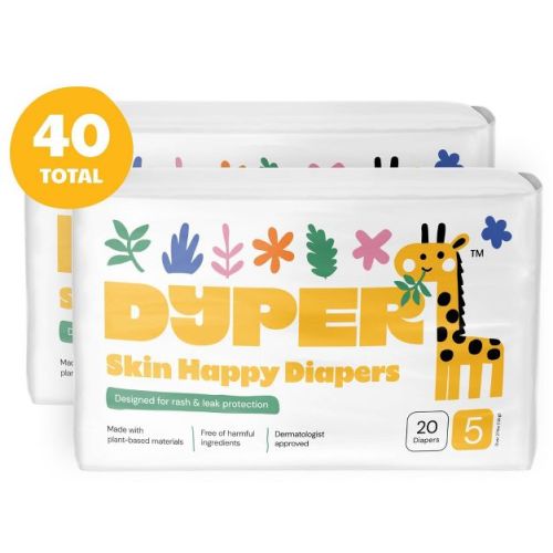 DYPER Skin Happy Diapers - Size 5 - 40ct