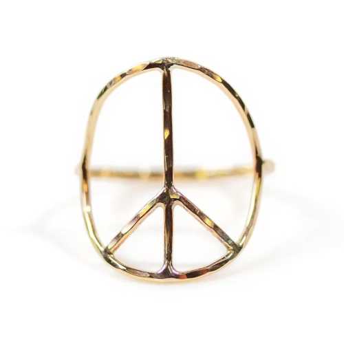 Peace Ring / Peace Sign Ring / Open Shape Ring / Handmade Jewelry / Peace Sign / Gold Peace Ring / Silver Peace Ring / Gifts / Graduation
