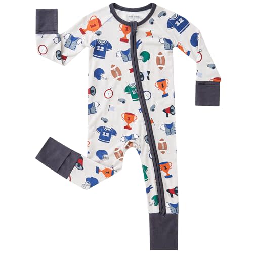 pureborn Baby Infant Boys Girls Sleeper Snug Fit Viscose from Bamboo Pajamas 0-24 Months