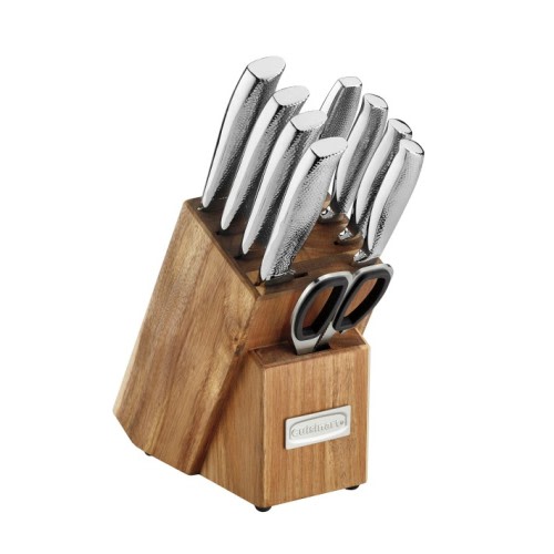 Cuisinart Stainless-Steel Hammered Block, Set of 15