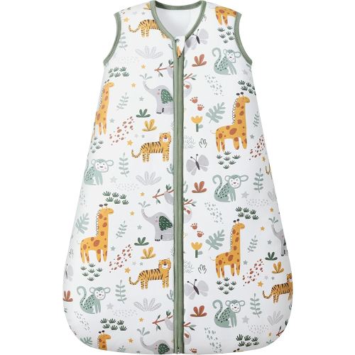 Baby Sleep Sack 0-6 Months, 2.5 TOG Winter Cotton Baby Wearable Blanket with 2-Way Zipper, Warm Soft Sleeping Bag for Newborn and Infant Boy Girl, Giraffe