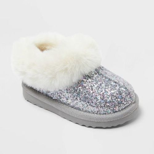 Toddler Piper Faux Fur Cuff Scuff Slippers - Cat & Jack™