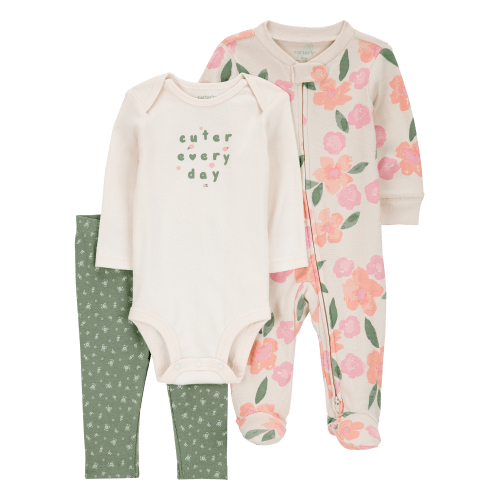 Baby Girl 3-Piece Floral Multi-Piece Set | Carter's