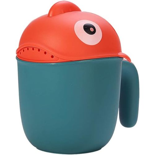 EUBUY Tasse de rinçage pour bébé, motif poisson de dessin animé, rinceur de bain pour nouveau-né, tasse de lavage de cheveux