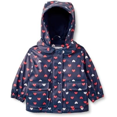 Amazon Essentials x Sofia Grainge Toddler and Baby Girls' Water-Repellent Rain Jacket