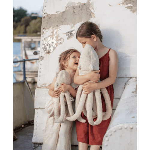 Senger Organic Cotton Cuddly Animal Octopus, Large | Stuffed Animals- Blue Otter Toys