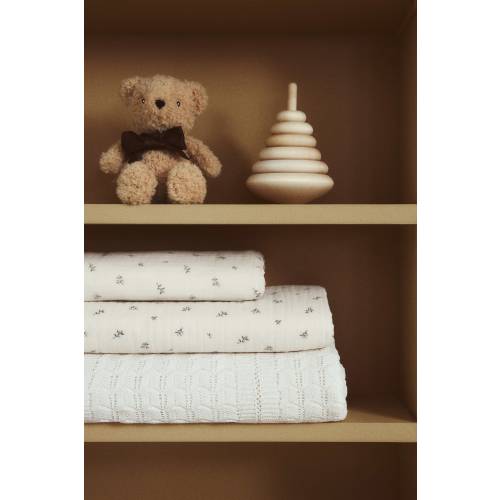 MUSLIN CRIB DUVET COVER SET