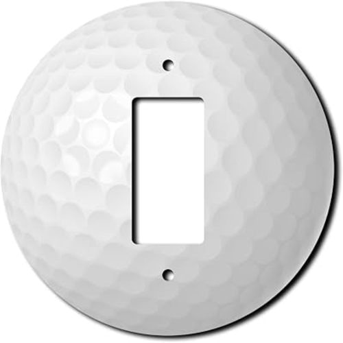 Golf Ball Decorative Acrylic Electrical Cover - Single Paddle Rocker