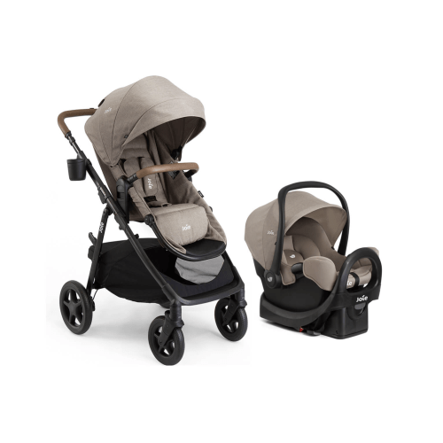 Joie ginger and rue Mocha Stroller + Car Seat