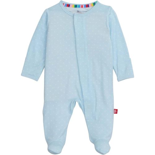 Magnetic Me Boys Modal Magnetic Baby Footie Pajamas | Silky Soft Modal Fabric | Baby Sleepers Available in Sizes PRE - 24M
