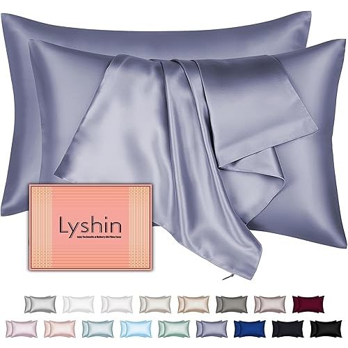 Silk Pillow Cases 2 Pack Standard Size