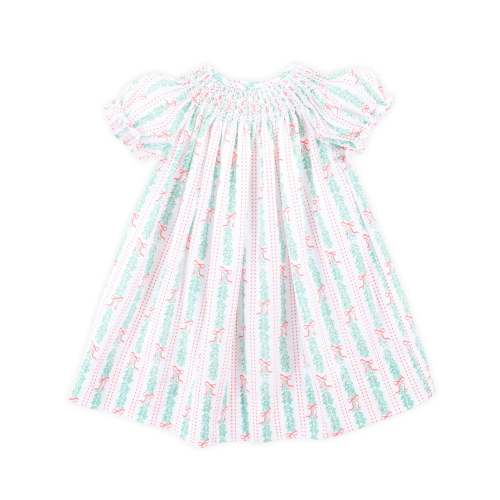Garland Bow Smocked Bishop Dress