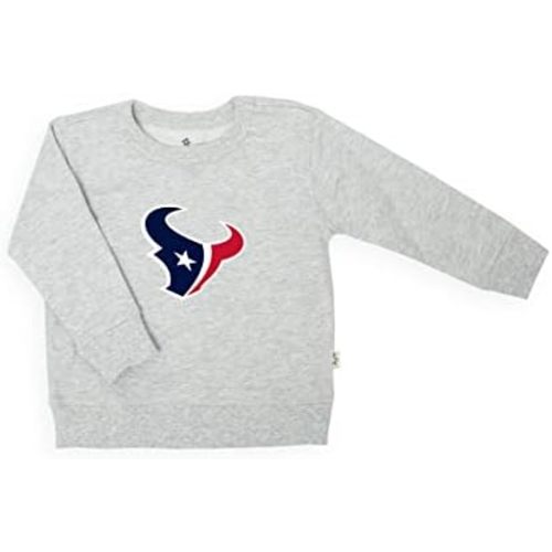 NFL Football Team Logo Unisex Baby/Toddler French Terry Crewneck Sweater in Grey