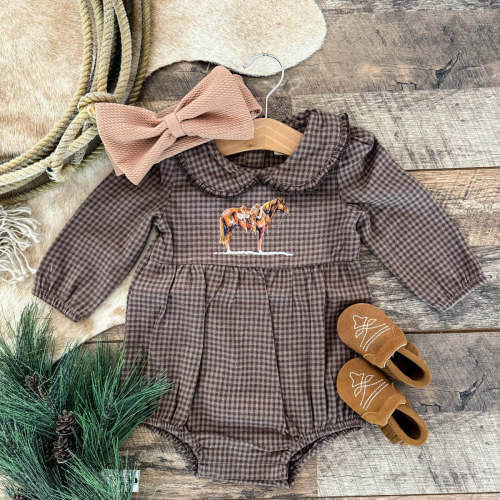 Brown Plaid Flannel Romper – theFRINGEDpineapple