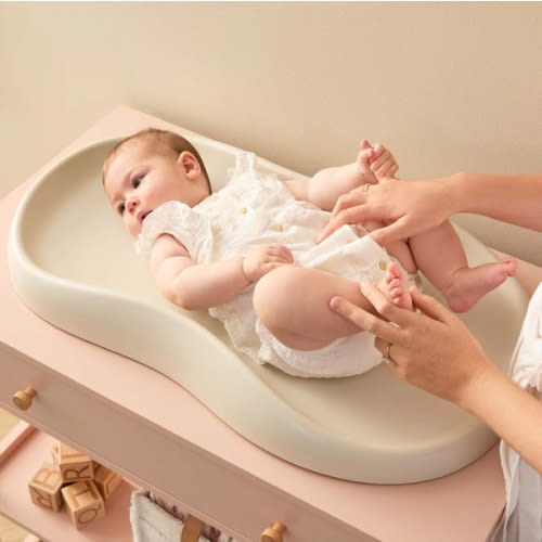Mocka Baby Wipe Clean Change Pad - Beige