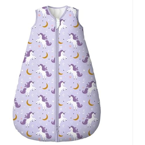 Yoofoss Baby Sleep Sack 0-6 Month 2.5TOG 100% Organic Cotton 2-Way Zipper