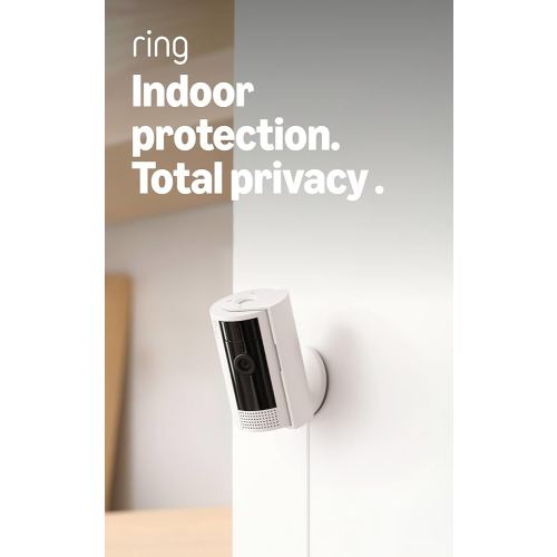Ring Indoor Cam, Home or business security in 1080p HD video, White