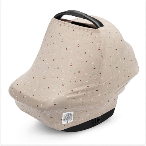 Parker Baby Co. Multi-Use Cover - Carseat Cover, Nursing Cover - Pebble