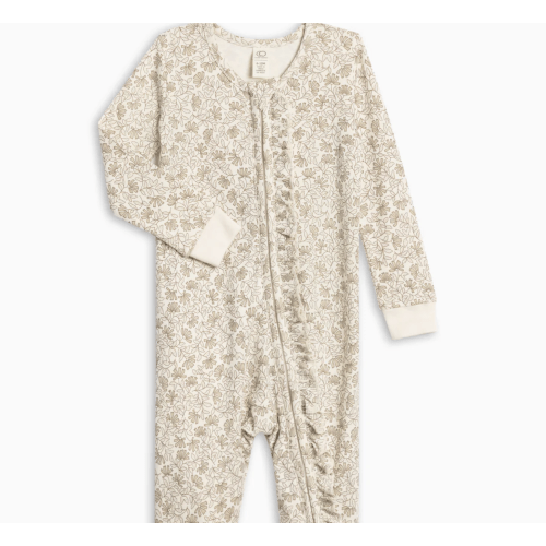 Neve Ruffle Zipper Footie