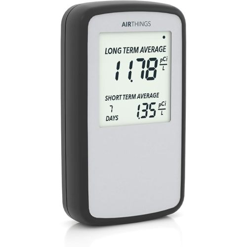 Airthings Corentium Home Radon Detector 223 Portable, Lightweight, Easy-to-Use, (3) AAA Battery Operated, USA Version, pCi/L